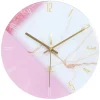LW Collection Keukenklok Andrea wit roze 30cm