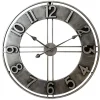 LW Collection Wandklok Becka grijs zilver 60cm