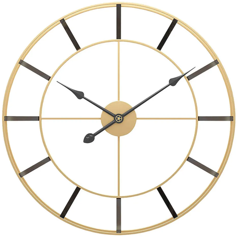LW Collection Wandklok ISLA Goud 60cm