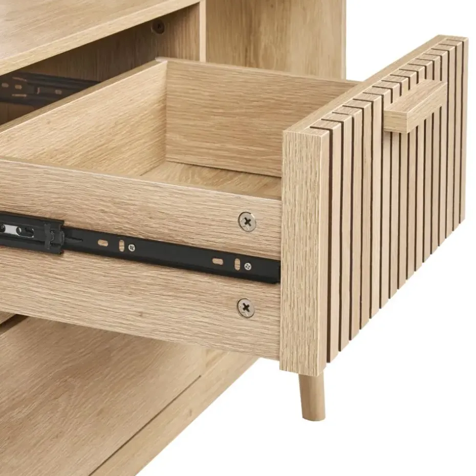LYNWOOD - Boekenkast - Lichthout - MDF