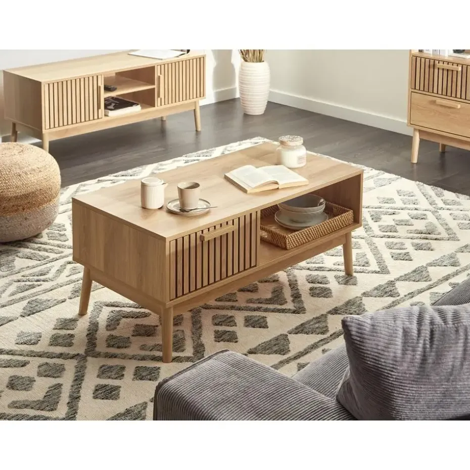 LYNWOOD - Salontafel - Lichthout - MDF
