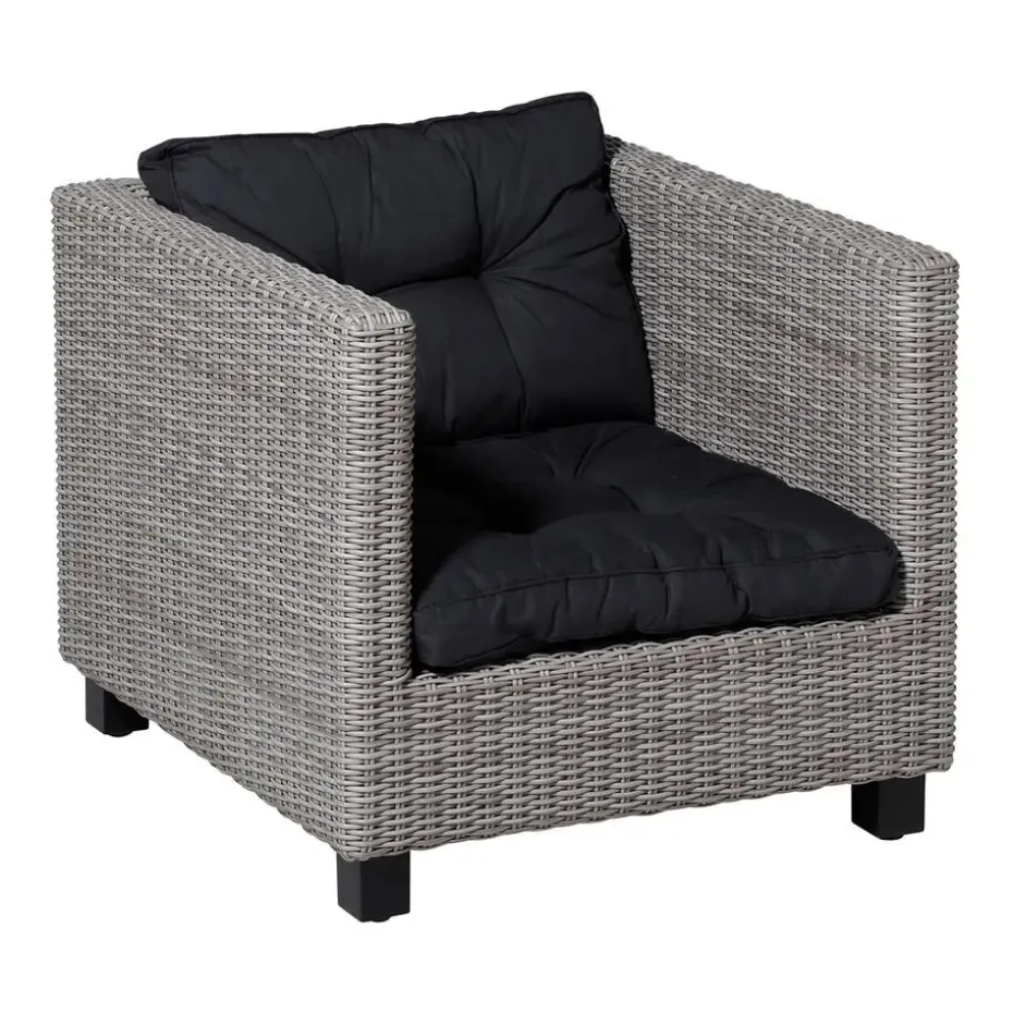 Madison - Florance Rugkussen Basic black - Ca. 43x60 cm - Set van 2