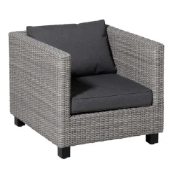 Madison - Lounge Profi-Line Manchester grey - Ca. 43x73 cm - Set van 2