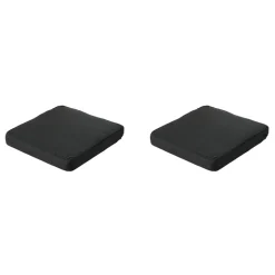 Madison - Lounge Profi-Line Zitkussen Rib black - Ca. 73x73 cm - Set van 2