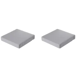 Madison - Lounge Profi-Line Zitkussen Manchester l-grey - 60x60 cm - Set van 2