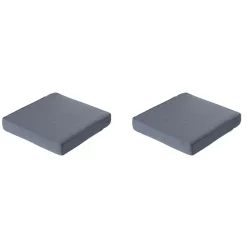 Madison - Lounge Profi-Line Zitkussen Manchester grey - 73x73 cm - Set van 2