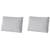 Madison - Lounge Profi-Line Manchester light grey - Ca. 43x73 cm - Set van 2