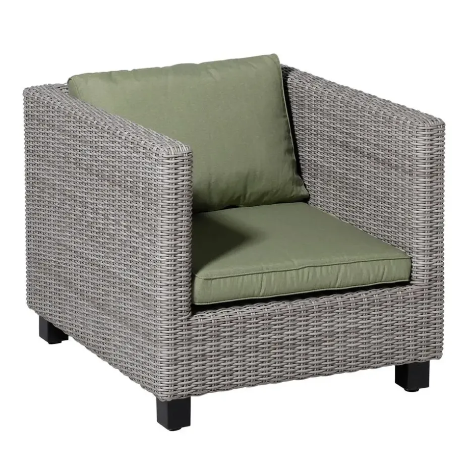 Madison - Lounge Profi-Line Zitkussen Panama sage - Ca. 60x60 cm - Set van 2