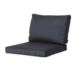 Madison - Lounge Rugkussen Basic black - Ca. 43x73 cm - Set van 2