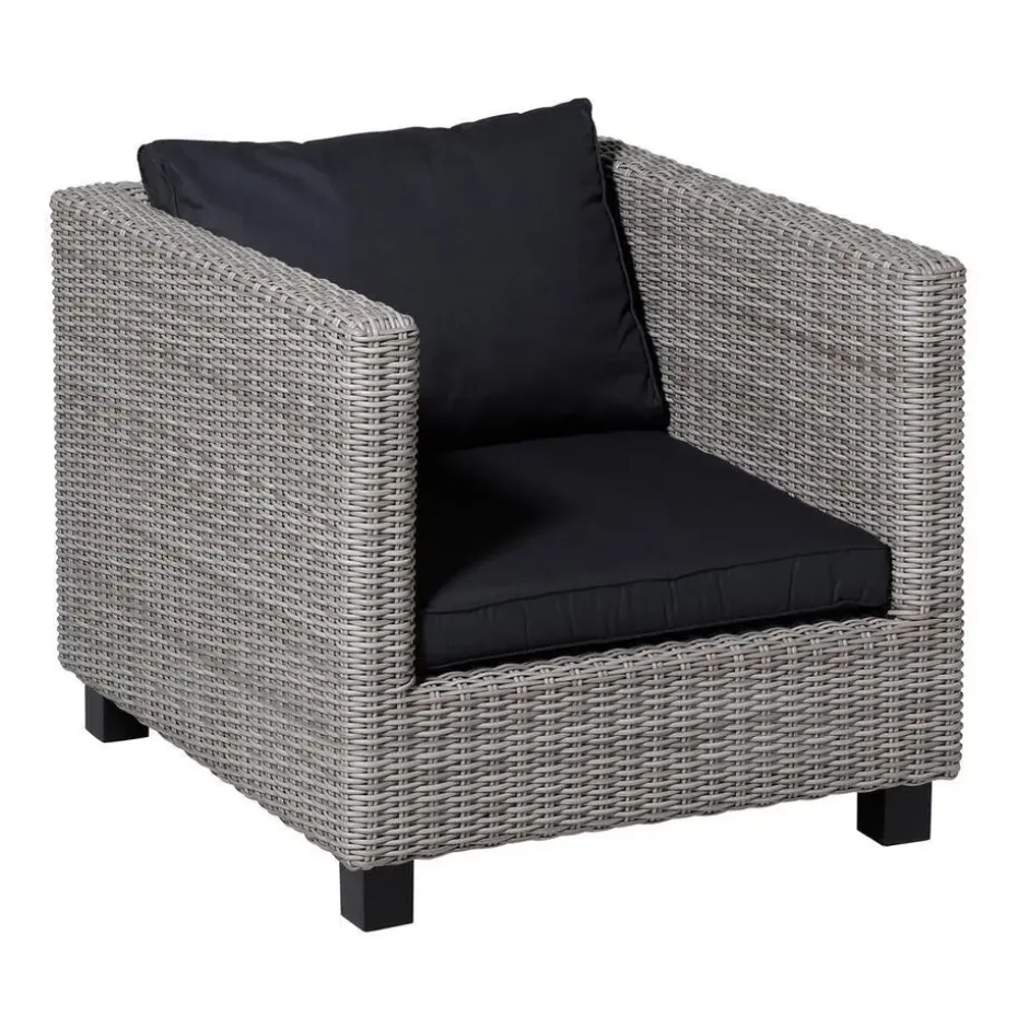 Madison - Lounge Rugkussen Basic black - Ca. 43x73 cm - Set van 2
