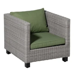 Madison - Lounge Rugkussen Basic green - Ca. 40x60 cm - Set van 2
