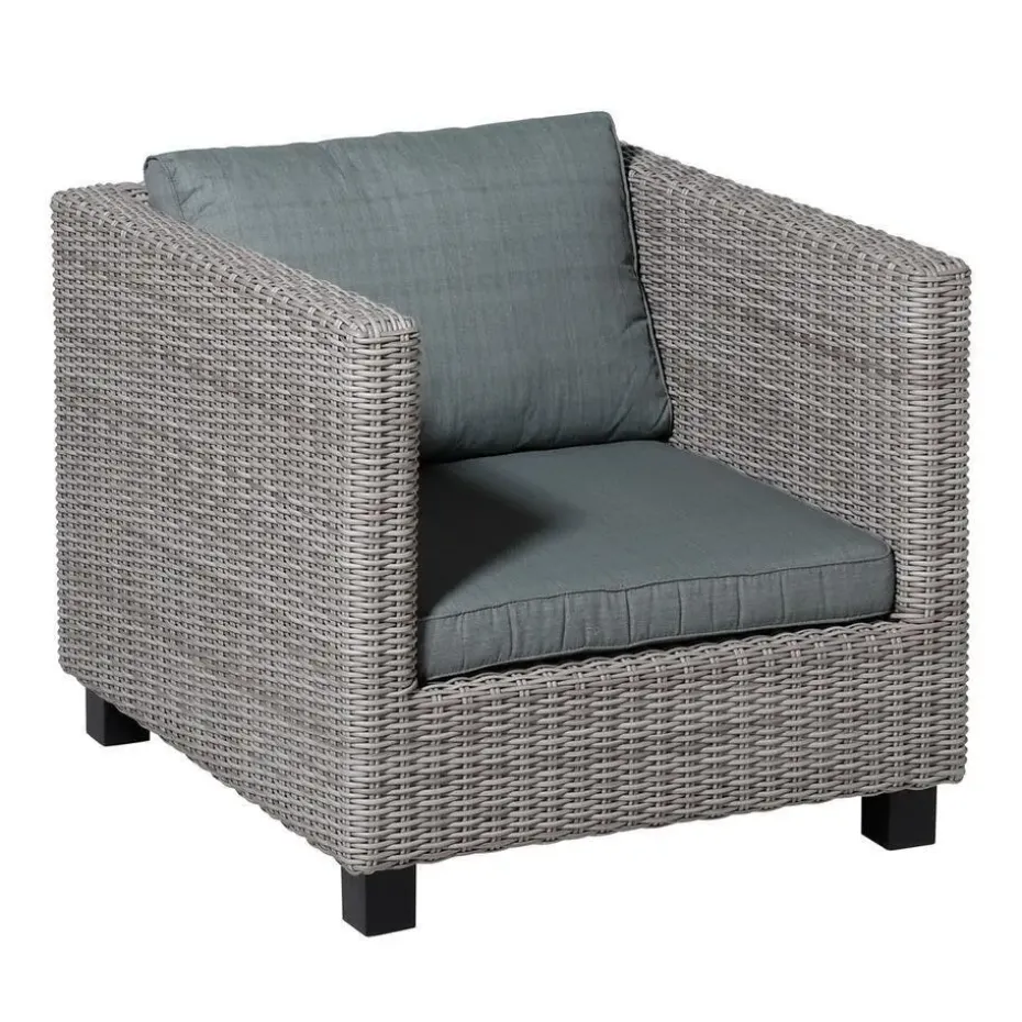 Madison - Lounge Rugkussen Basic grey - Ca. 40x60 cm - Set van 2