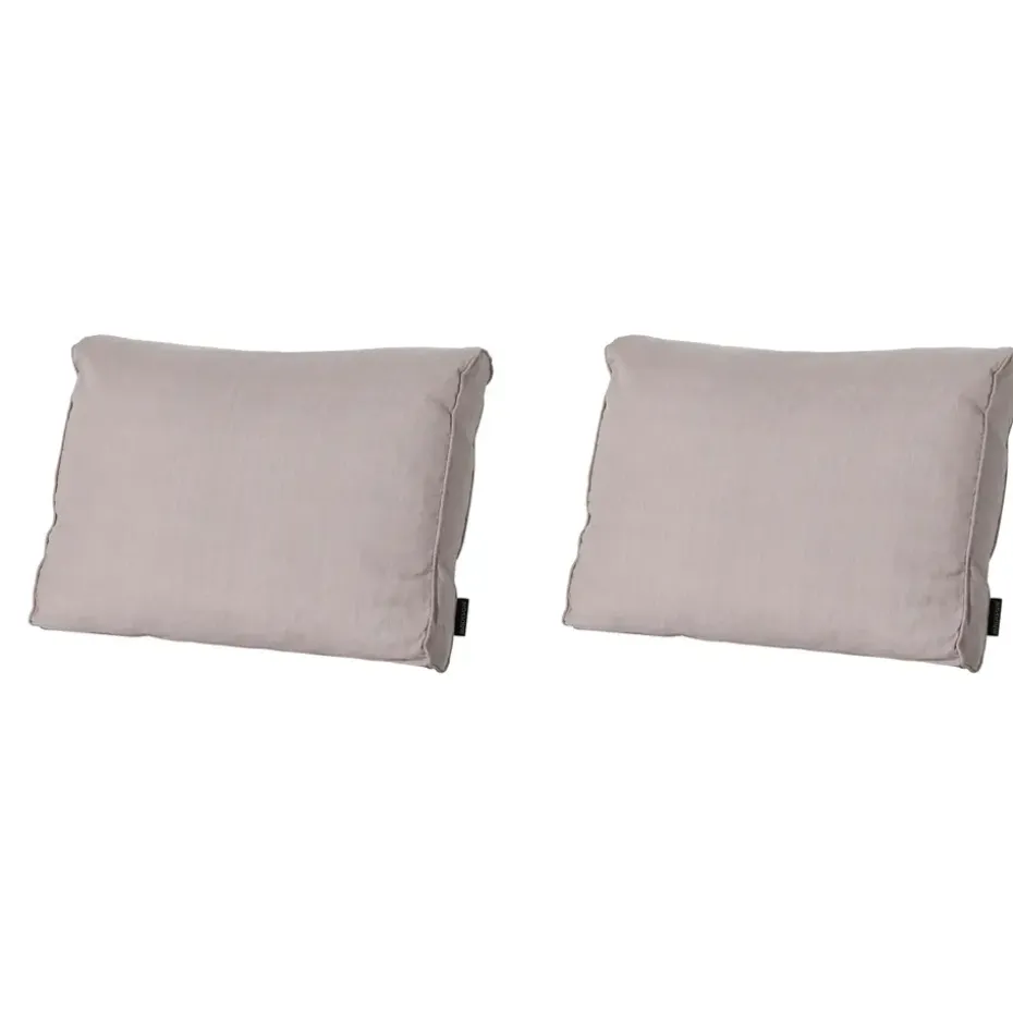 Madison - Lounge Rugkussen Basic taupe - Ca. 40x60 cm - Set van 2