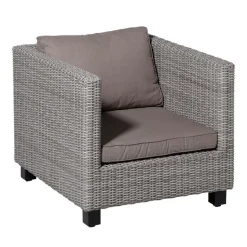 Madison - Lounge Rugkussen Basic taupe - Ca. 40x60 cm - Set van 2