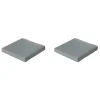 Madison - Lounge Zitkussen Basic grey - Ca. 60x60 cm - Set van 2