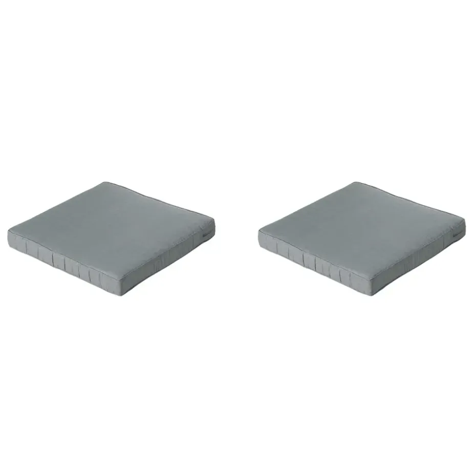 Madison - Lounge Zitkussen Basic grey - Ca. 60x60 cm - Set van 2