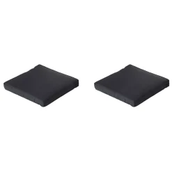 Madison - Lounge Zitkussen Basic black - Ca. 60x60 cm - Set van 2
