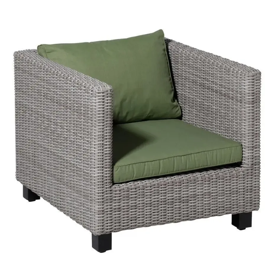 Madison - Lounge Zitkussen Basic green - Ca. 60x60 cm - Set van 2