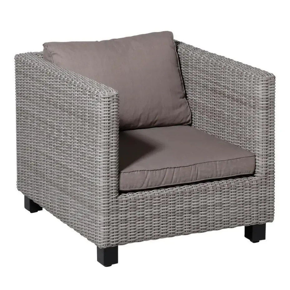 Madison - Lounge Zitkussen Basic taupe - Ca. 73x73 cm - Set van 2