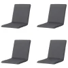 Madison - Stapelstoelkussen Panama grey - Ca. 97x49 cm - Set van 4