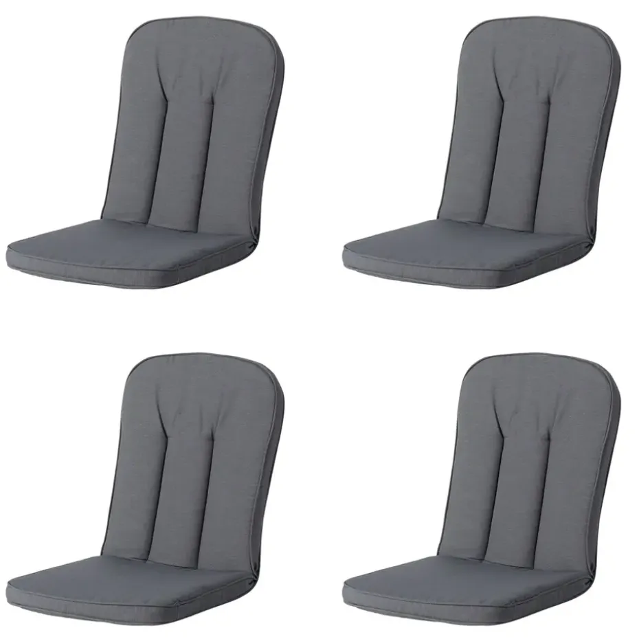 Madison - Tuinkussen Carlo / Calvia Panama grey - Ca. 100x48 cm - Set van 4