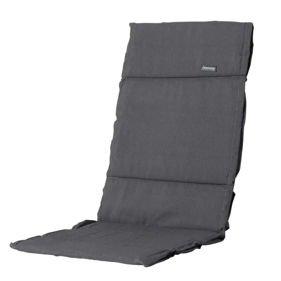 Madison - Tuinkussen Fiber Deluxe Panama grey - Ca. 125x50 cm - Set van 4