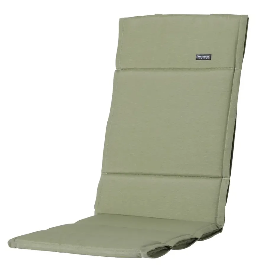 Madison - Tuinkussen Fiber Deluxe Panama sage - Ca. 125x50 cm - Set van 4