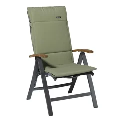 Madison - Tuinkussen Fiber Deluxe Panama sage - Ca. 125x50 cm - Set van 4