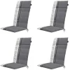 Madison - Tuinkussen Madison garden grey - Ca. 120x50 cm - Set van 4