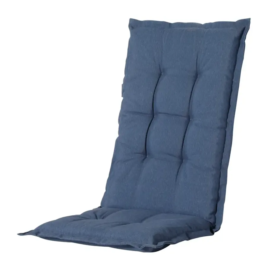 Madison - Tuinkussen Panama safier blue - Ca. 105x50 cm - Set van 4