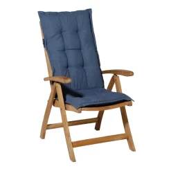 Madison - Tuinkussen Panama safier blue - Ca. 105x50 cm - Set van 4