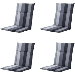 Madison - Tuinkussen Victoria grey - Ca. 105x50 cm - Set van 4