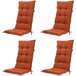 Madison - Tuinstoelkussen Lage Rug Basic terra - Ca. 105x50 cm - Set van 4