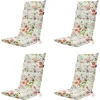 Madison - Tuinstoelkussen Hoge Rug Milly natural - Ca. 123x50 cm - Set van 4