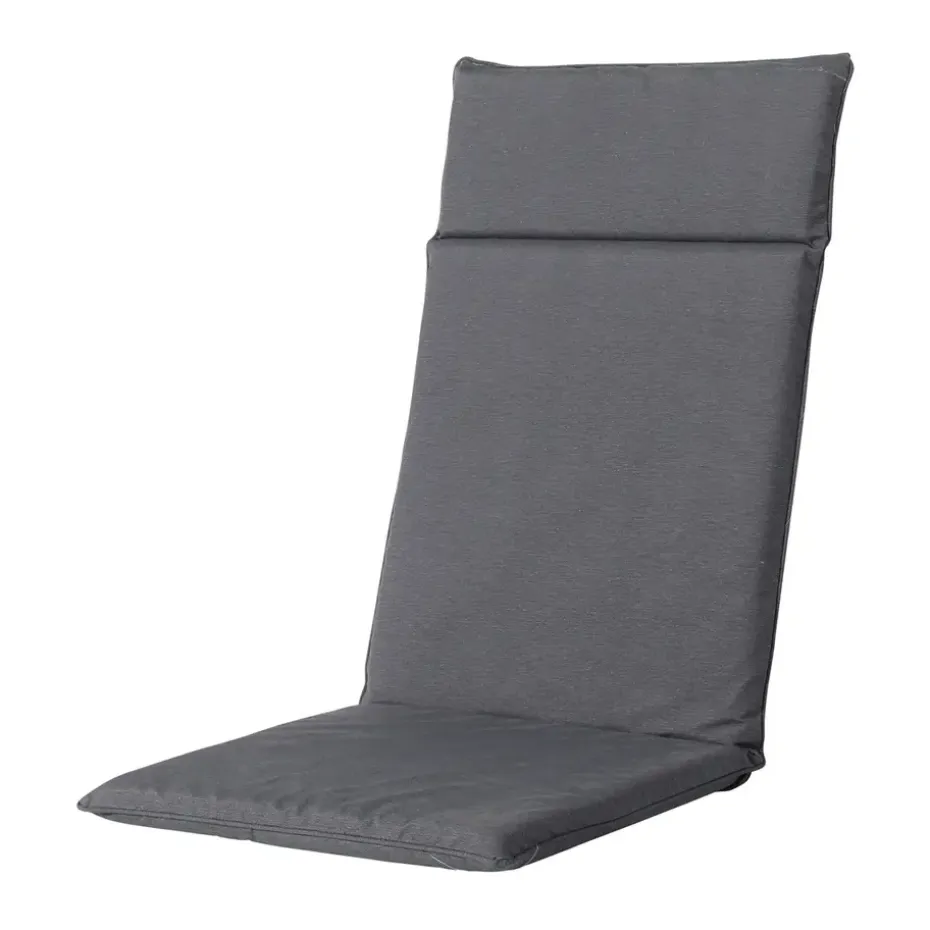 Madison - Tuinstoelkussen Hoge Rug Panama grey - Ca. 120x50 cm - Set van 4