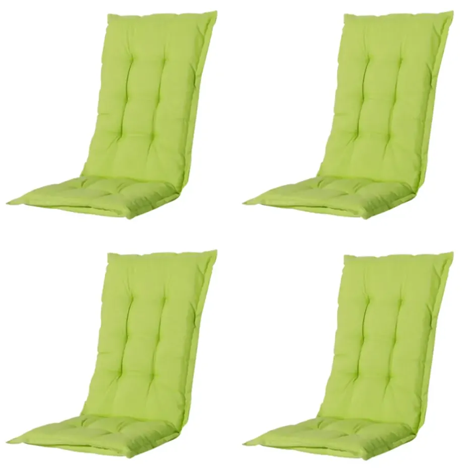 Madison - Tuinstoelkussen Hoge Rug Panama lime - Ca. 123x50 cm - Set van 4