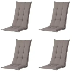 Madison - Tuinstoelkussen Hoge Rug Panama taupe - Ca. 123x50 cm - Set van 4