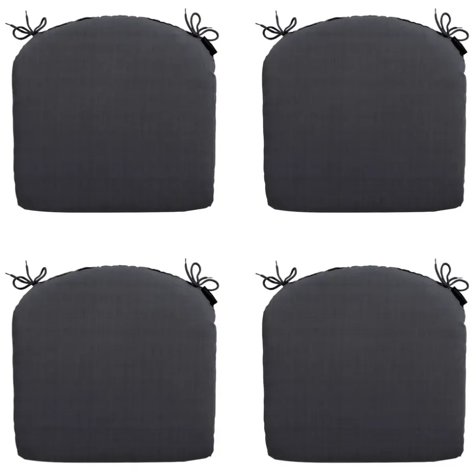 Madison - Zitkussen Basic black - Ca. 46x48 cm - Set van 4