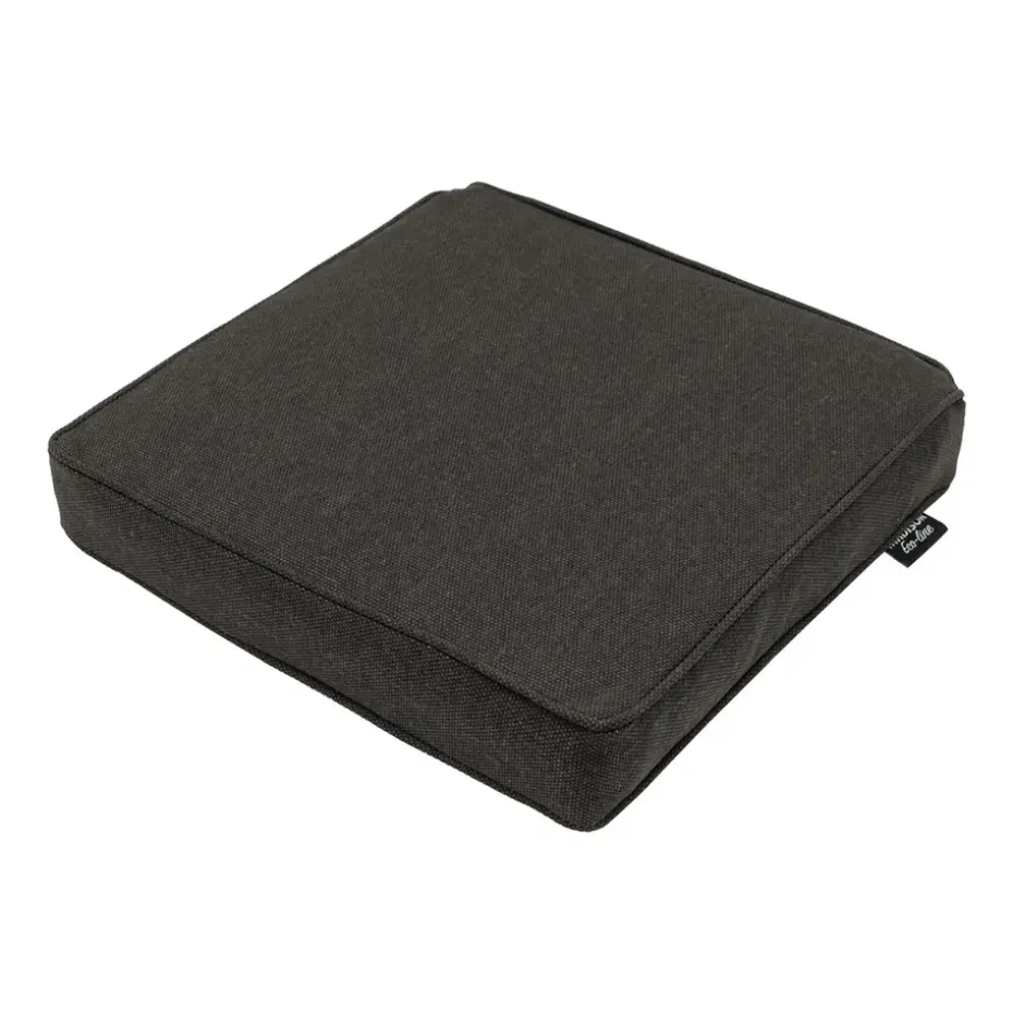 Madison - Zitkussen Dark grey canvas eco+ - Ca. 40x40 cm - Set van 4