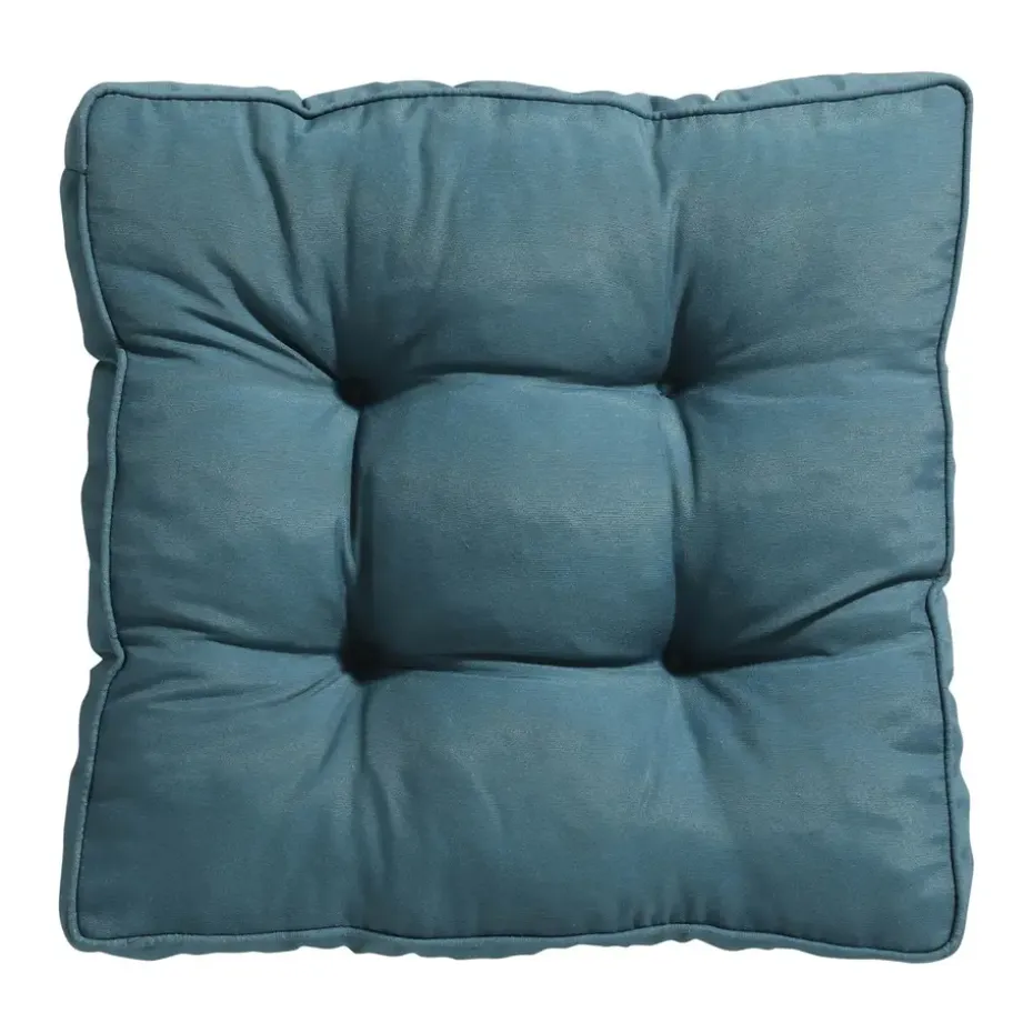 Madison - Zitkussen Florance Panama sea blue - Ca. 47x47 cm - Set van 4