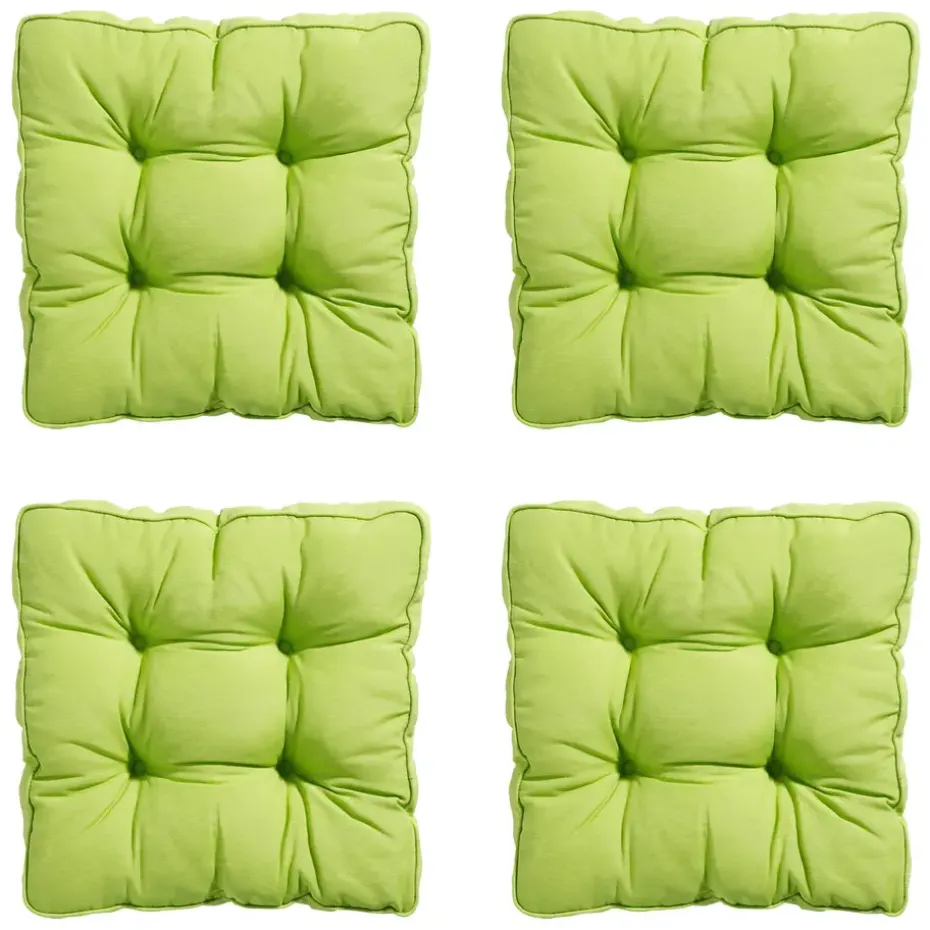 Madison - Zitkussen Florance Panama lime - Ca. 47x47 cm - Set van 4