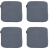 Madison - Zitkussen Manchester denim grey - Ca. 40x40 cm - Set van 4