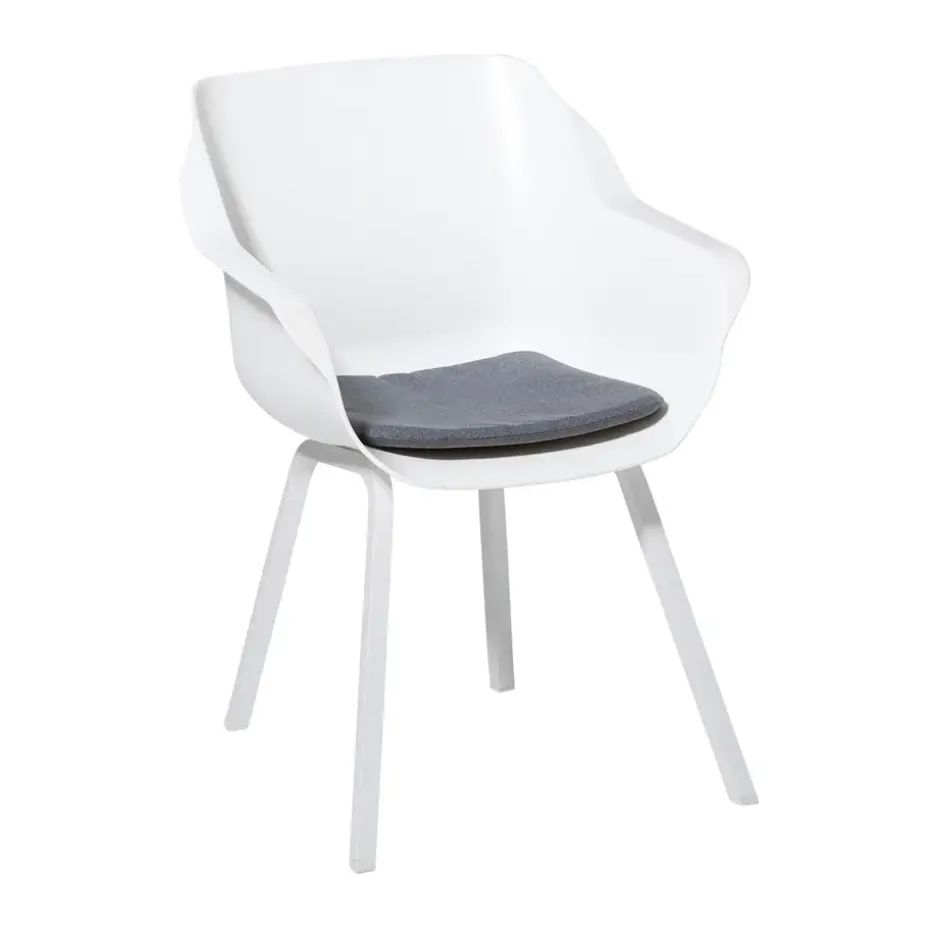Madison - Zitkussen Manchester denim grey - Ca. 40x40 cm - Set van 4