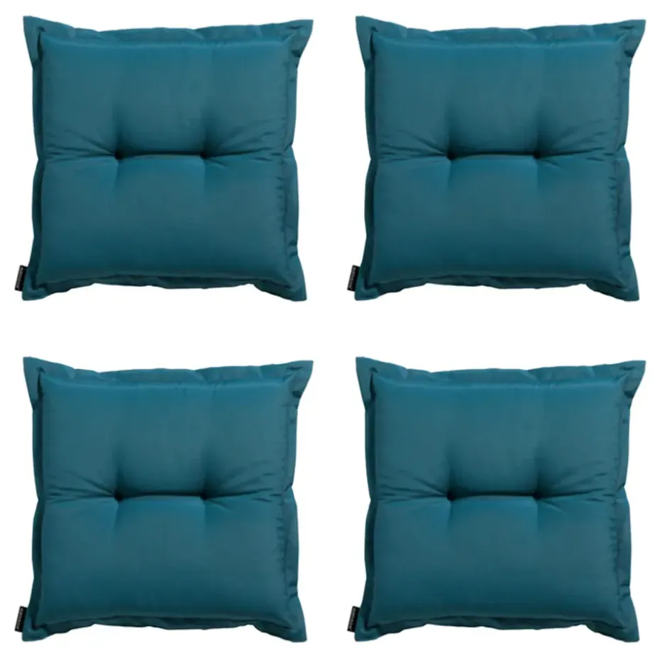 Madison - Zitkussen Panama sea blue - Ca. 50x50 cm - Set van 4