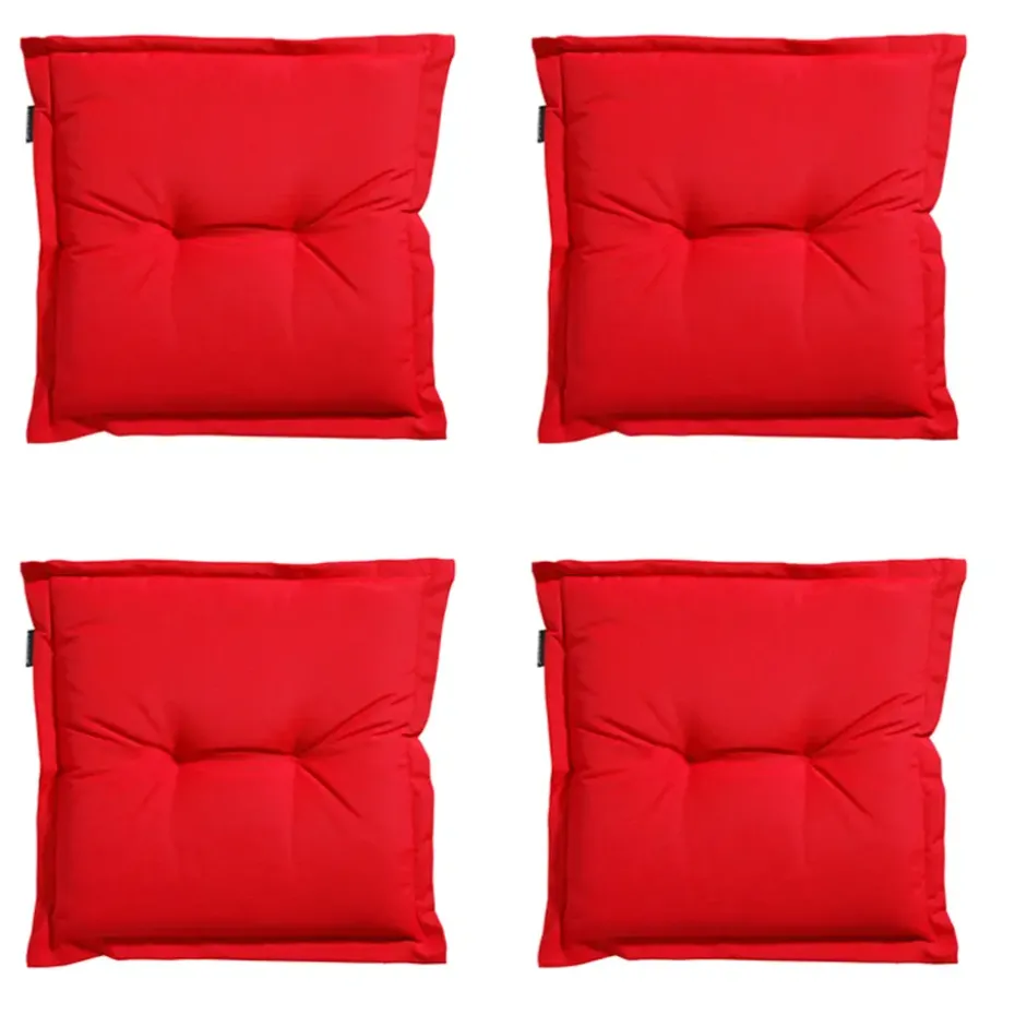 Madison - Zitkussen Panama red - Ca. 50x50 cm - Set van 4