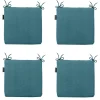 Madison - Zitkussen Panama sea blue - Ca. 40x40 cm - Set van 4