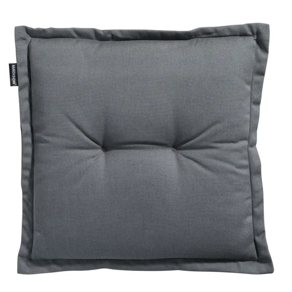 Madison - Zitkussen Rib grey - Ca. 50x50 cm - Set van 4