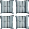 Madison - Zitkussen Righe grey - Ca. 50x50 cm - Set van 4