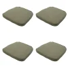 Madison - Zitkussen Wicker Taupe canvas eco+ - Ca. 48x48 cm - Set van 4