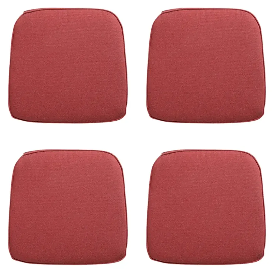 Madison - Zitkussen Wicker Manchester red - Ca. 48x48 cm - Set van 4